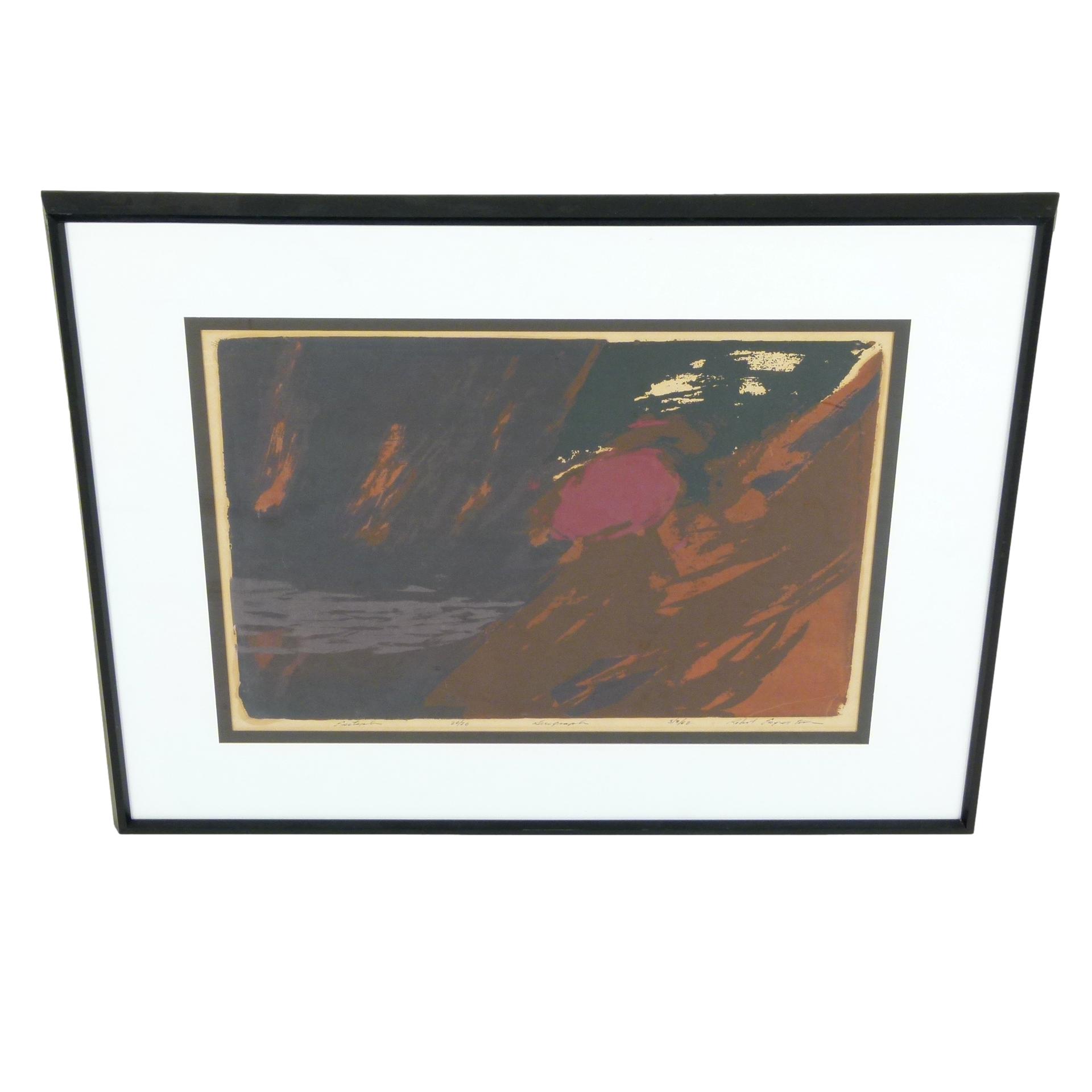 Abstract Serigraph Robert Eagerton Abstract Serigraph, 1962 at City Issue Atlanta