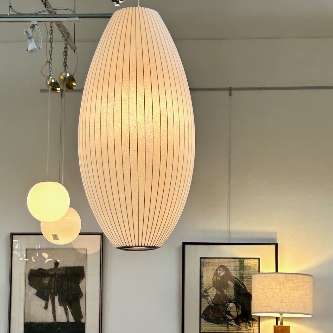 Large George Nelson Large Cigar Bubble Pendant at City Issue Atlanta