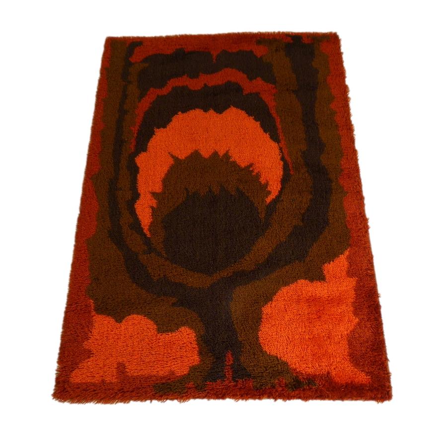 Abstract Design Wool Rya Rug at City Issue Atlanta