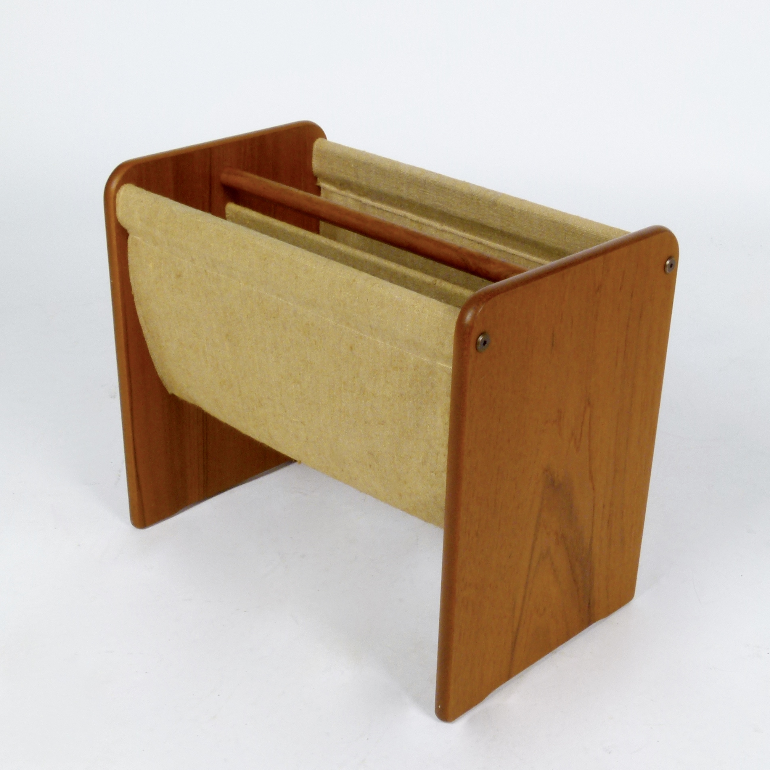 Double Magazine File Rack Double Magazine Rack in Teak 20 at City Issue Atlanta