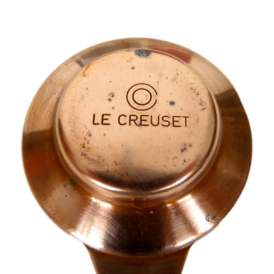 Vintage French Le Creuset Orange/yellow Enameled