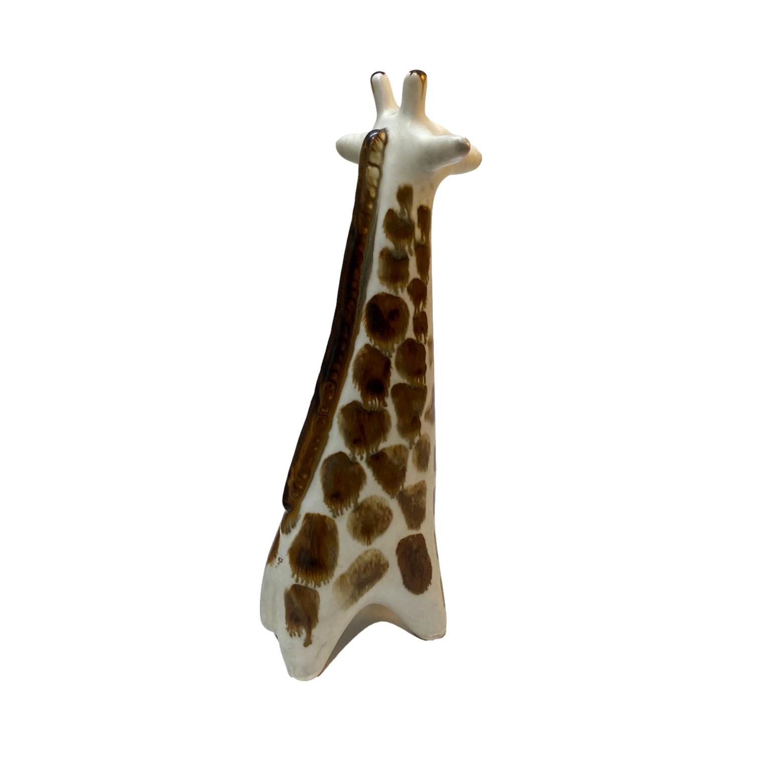 Taisto Kaasinen Arabia Finland Ceramic Giraffe Sculpture