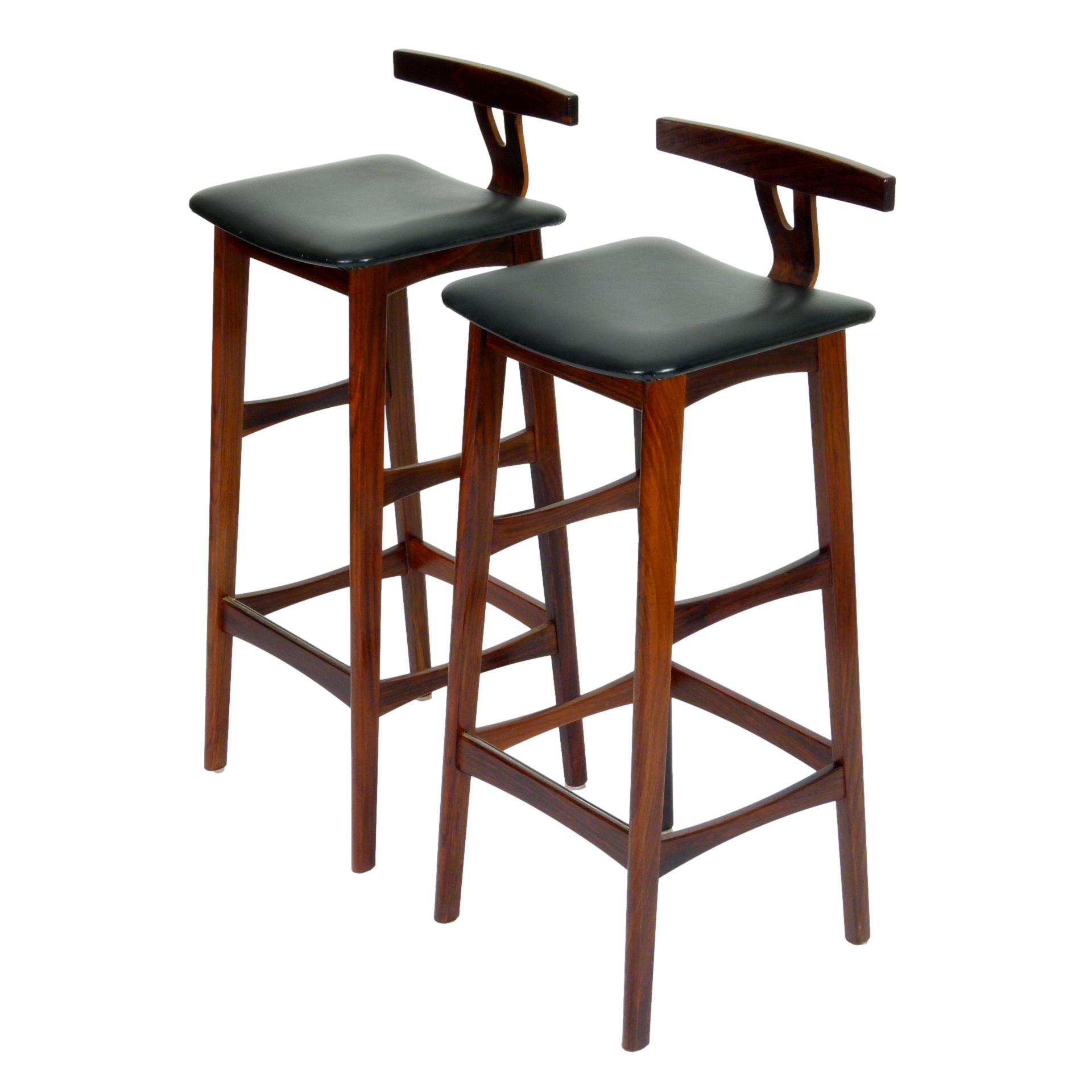 1960s Rosewood Bar Stools, Denmark at City Issue Atlanta