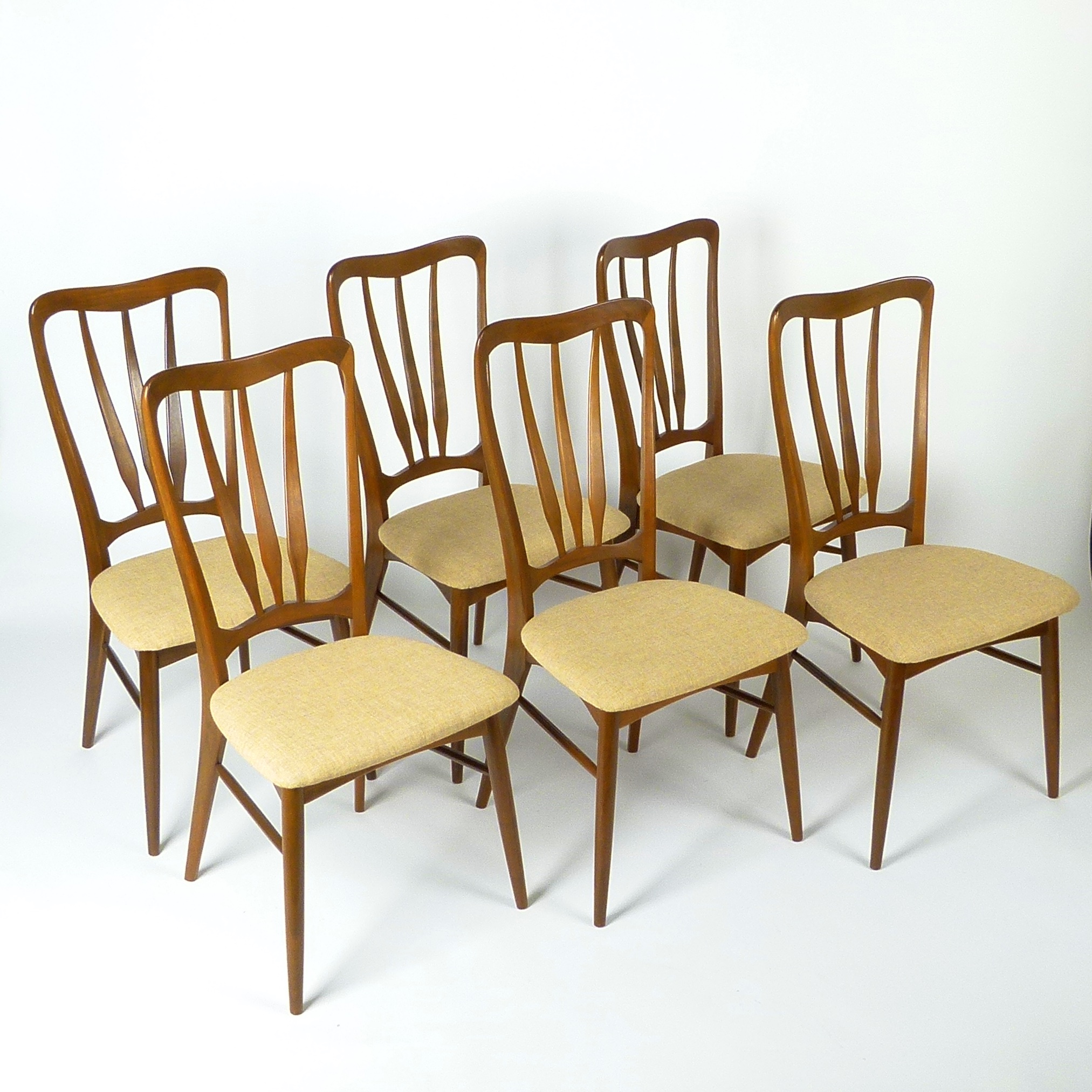 Niels Koefoeds Teak Dining Chairs, Antique Dining Chairs Atlanta