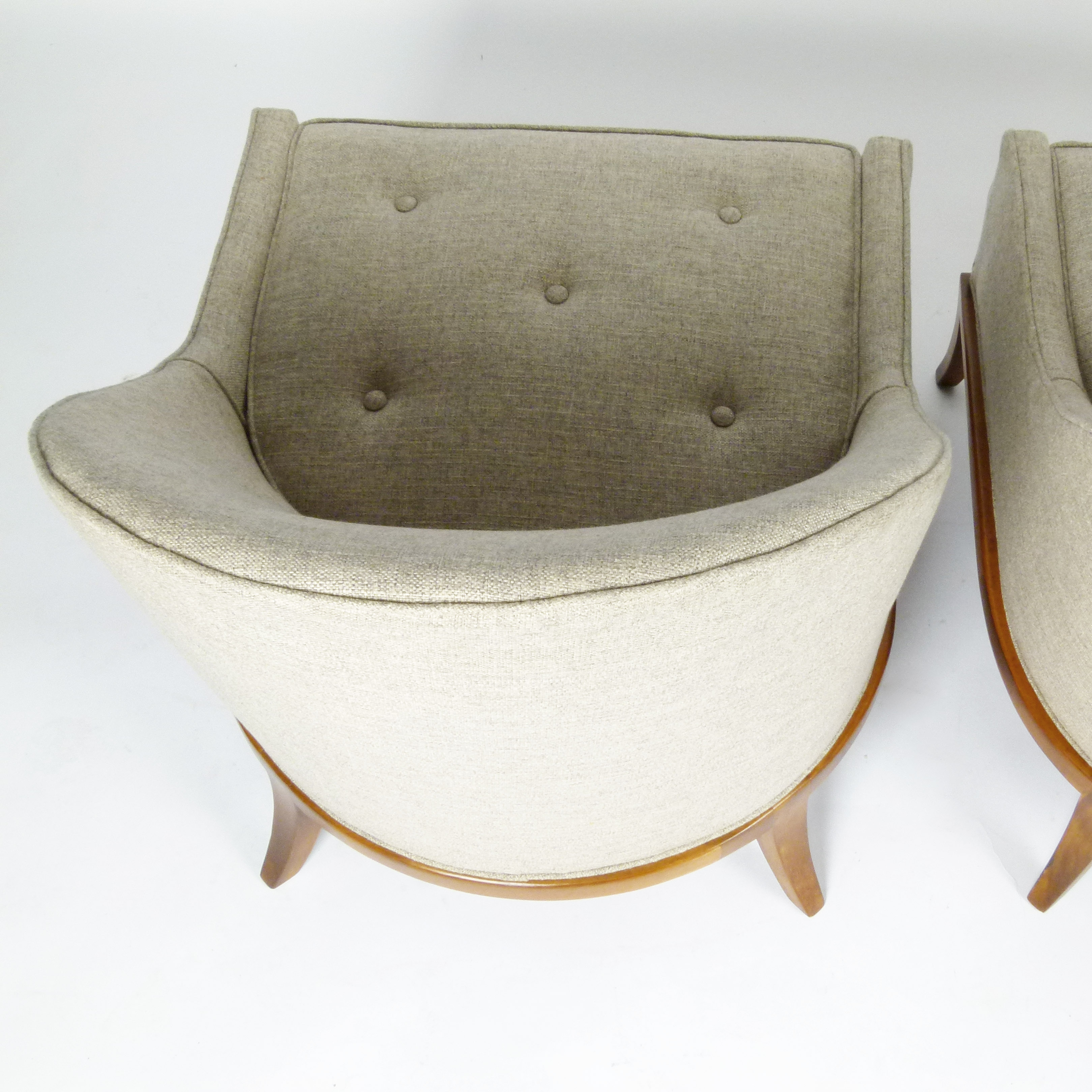 T.H. Robsjohn Gibbings Slipper Chairs at City Issue Atlanta