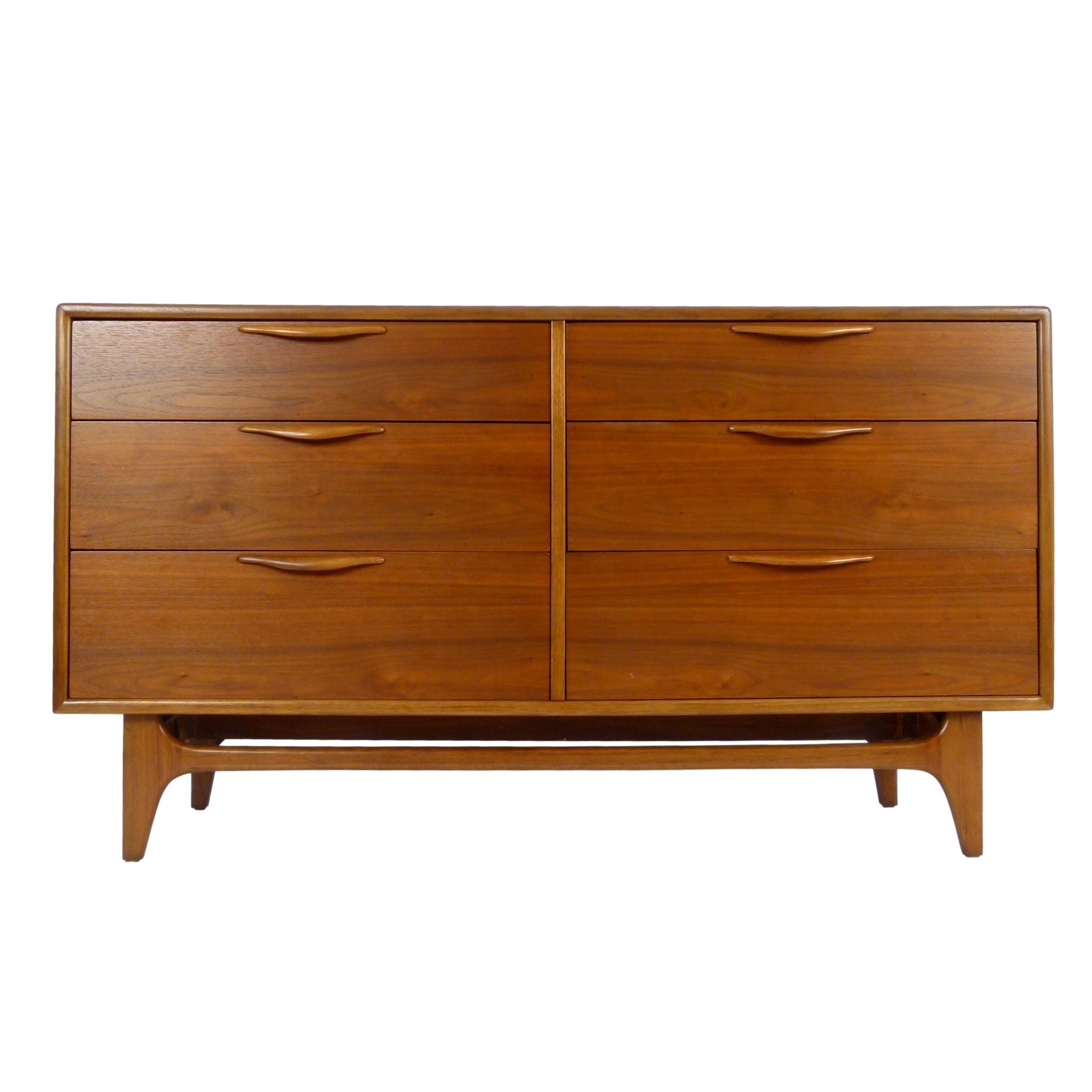 1960s Lane "Perception" 6-Drawer Walnut Dresser at City Issue Atlanta