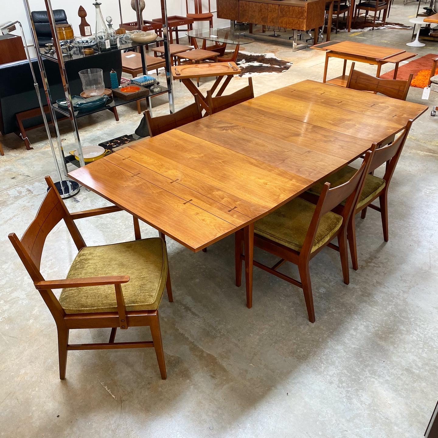 1960s Lane "Tuxedo" Dining Table at City Issue Atlanta