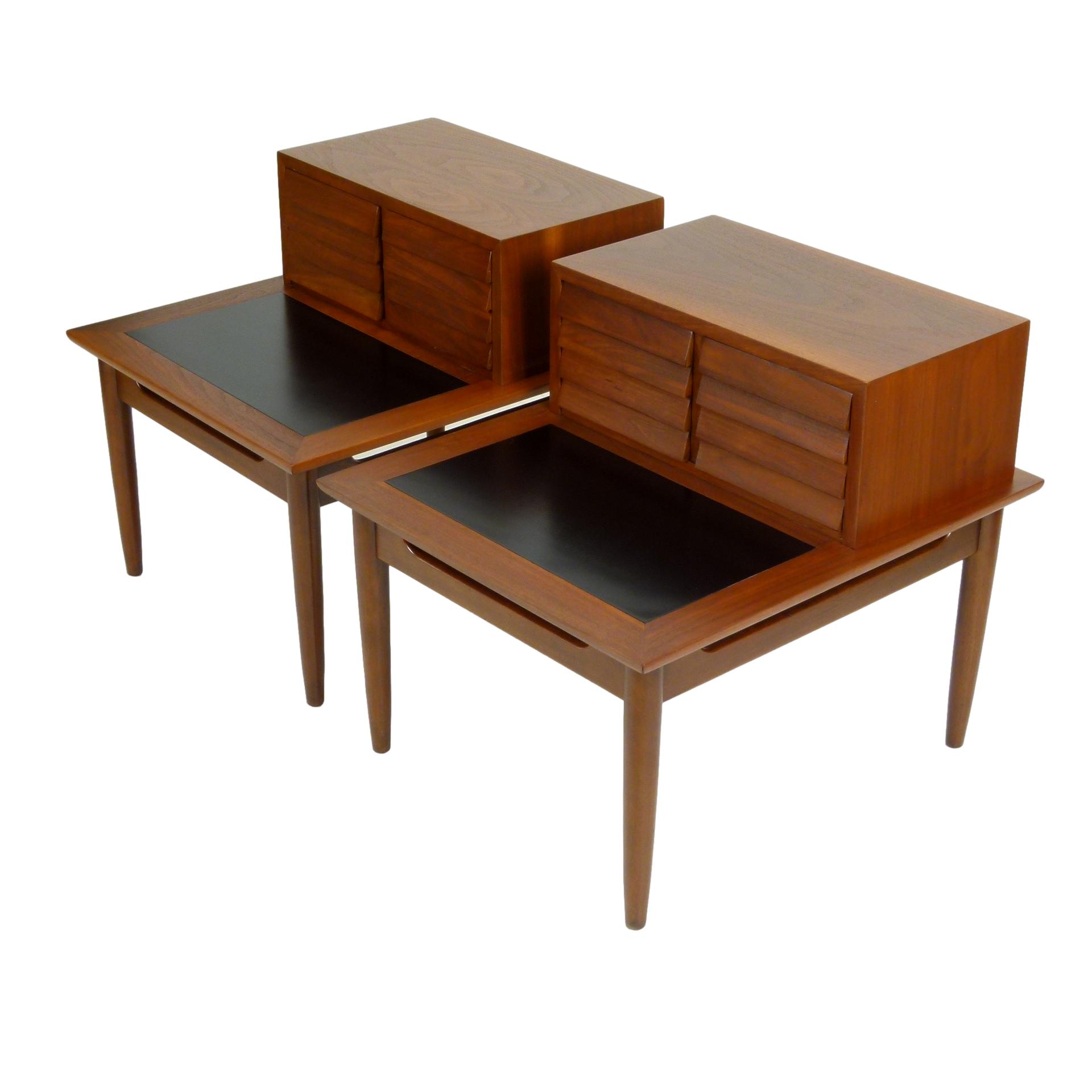 Pair American of Martinsville "Dania" Nightstands / Side Tables at City