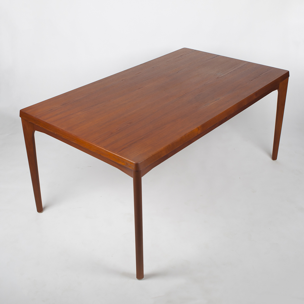 Henning Kjaernulf Teak Draw Leaf Table for Vejle Stole Denmark SOLD at ...